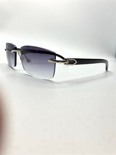 cartier buffalo black|all white buffalo cartier glasses.